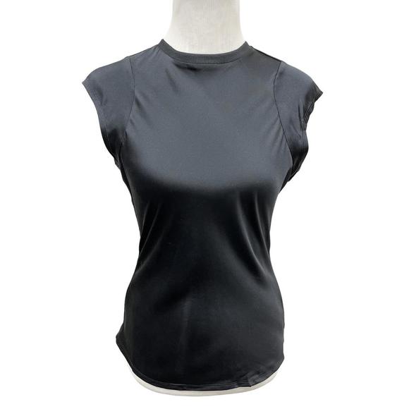 NEW FRAME women's bias silk muscle top in black - Picture 1 of 2